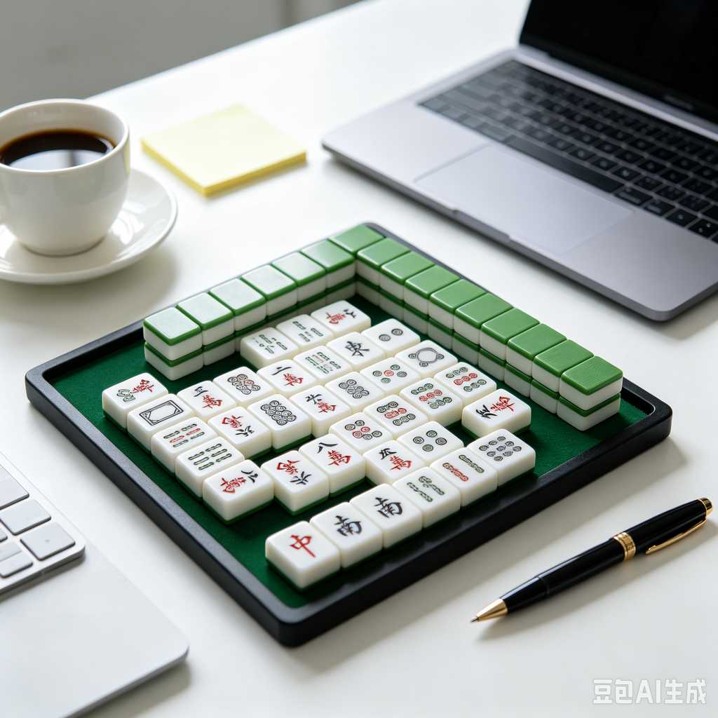 embossed mahjong set design